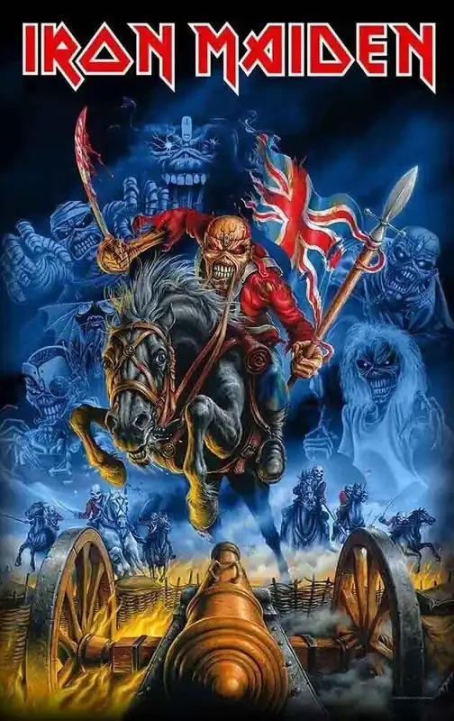 Iron Maiden England Drapeau