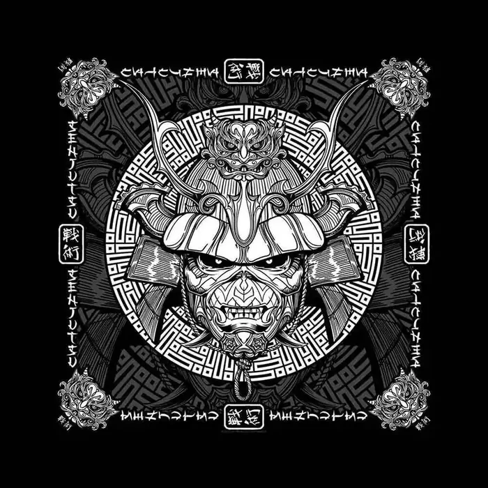 Iron Maiden Foulard Senjutsu Samurai Eddie Black