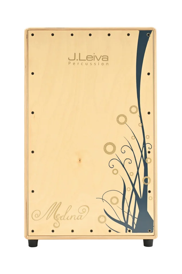 J LEIVA PERCUSSION Cajon Medina Blanc Vernis