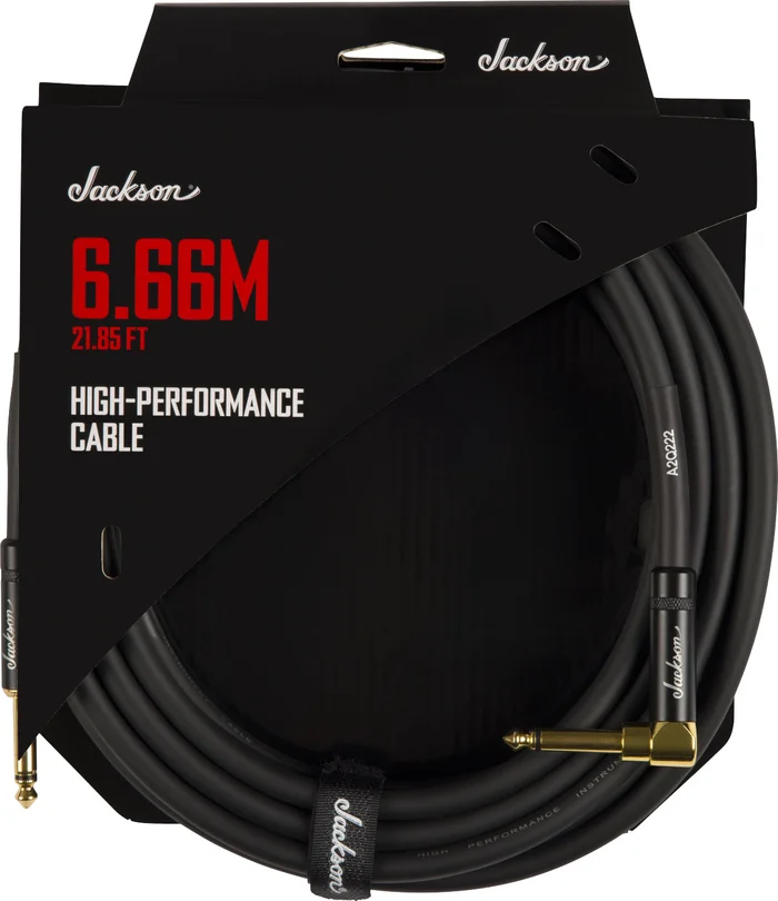 JACKSON GUITARS Câble Haute Performance Noir 21,85′.