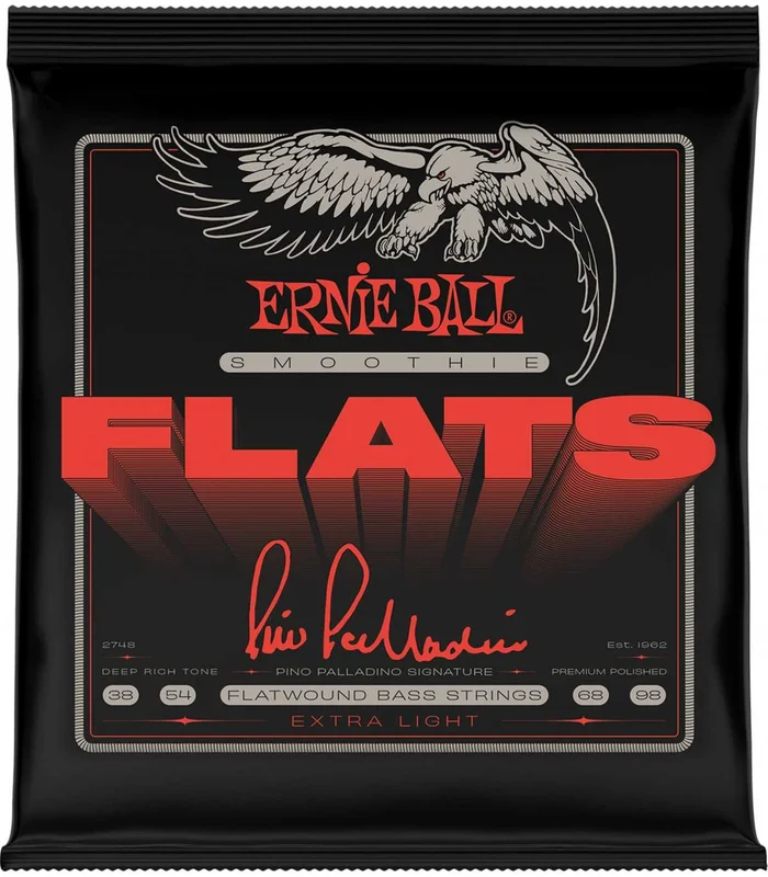Jeu de Cordes pour Basse Electrique Ernie Ball 2748 – Signature Pino Palladino Extra Light 38-98
