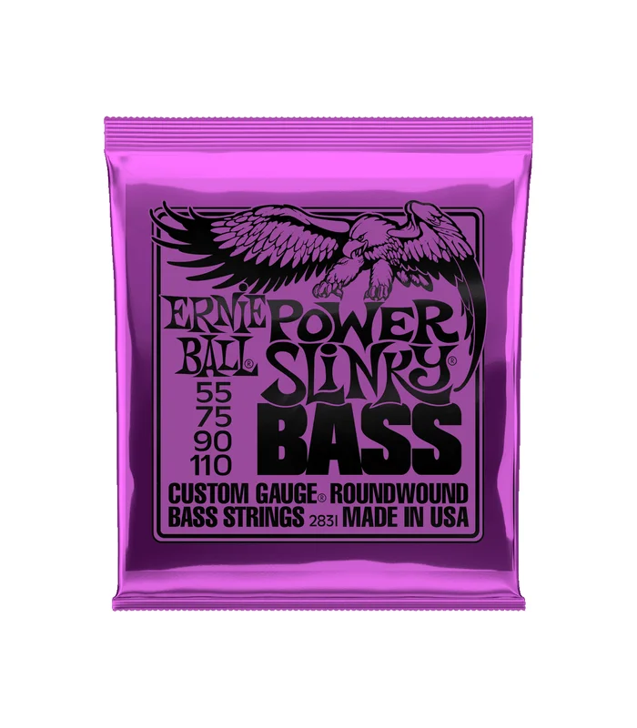 Jeu de Cordes pour Basse Electrique Ernie Ball 2831 Power slinky 55-75-90-110