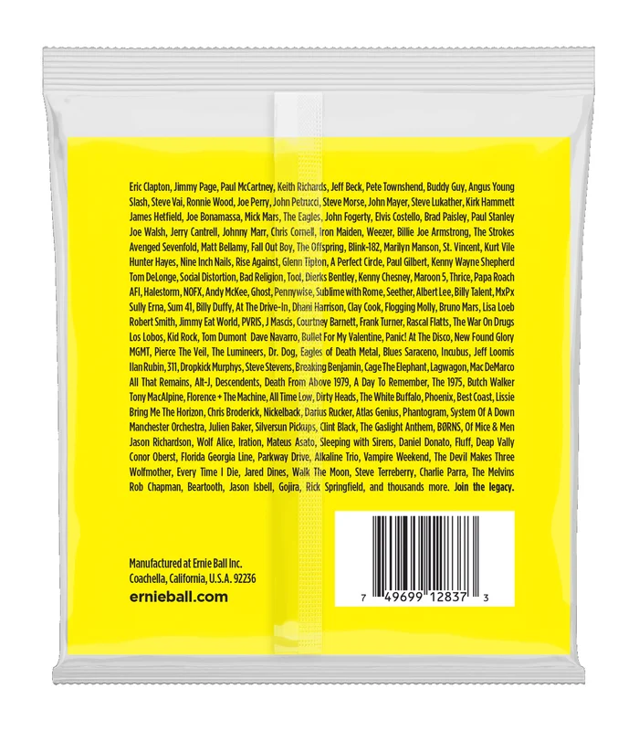 Jeu de Cordes pour Basse Electrique Ernie Ball 2837 Slinky 6 cordes 20w-30-42-54-74-90 – Image 2