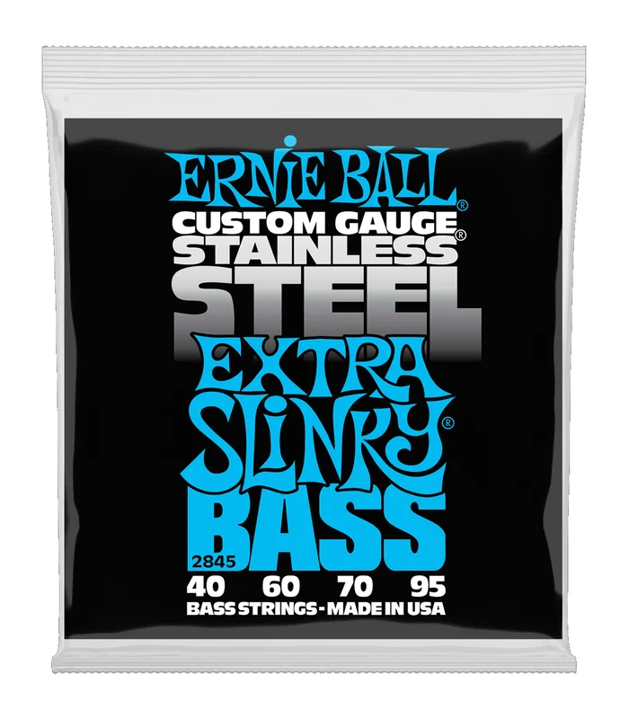 Jeu de Cordes pour Basse Electrique Ernie Ball 2845 Extra slinky 40-60-70-95