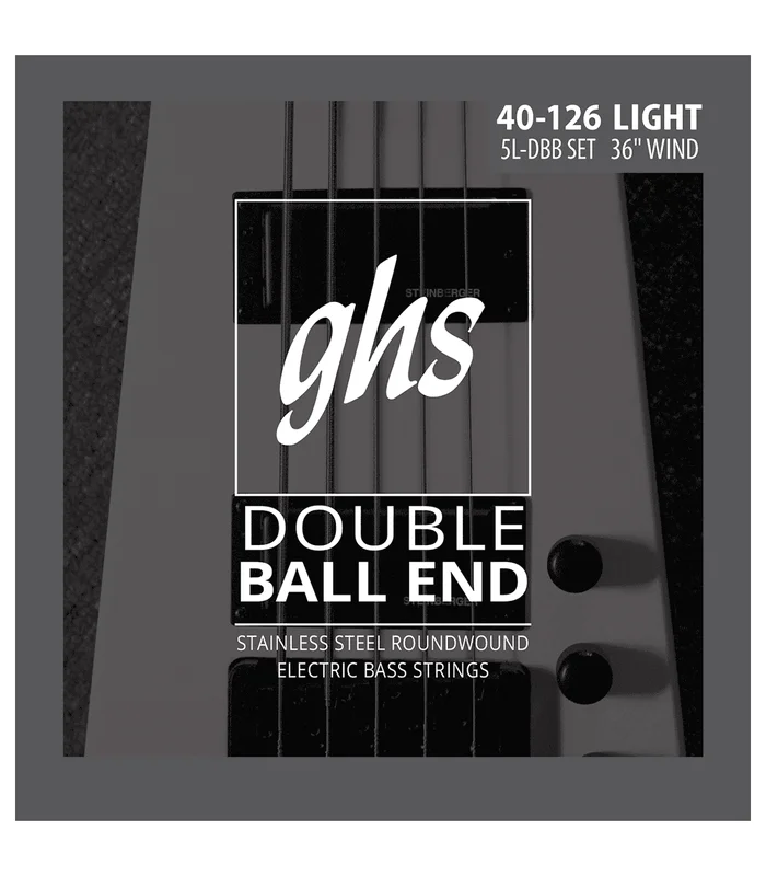 Jeu de Cordes pour Basse Electrique GHS 5LDBB – Light /5c 40-80-102-126