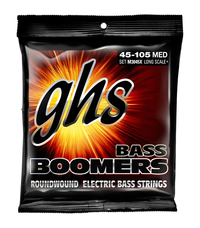 Jeu de Cordes pour Basse Electrique GHS M3045X – Medium /Extra Long Scale 45-65-85-105
