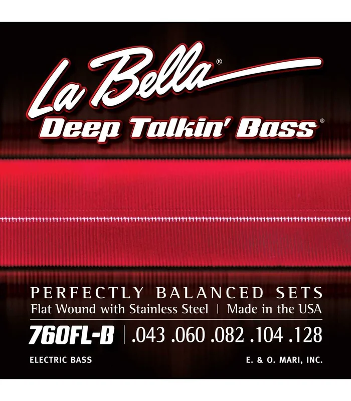 Jeu de Cordes pour Basse Electrique LA BELLA DEEP TALKIN FL 43-128