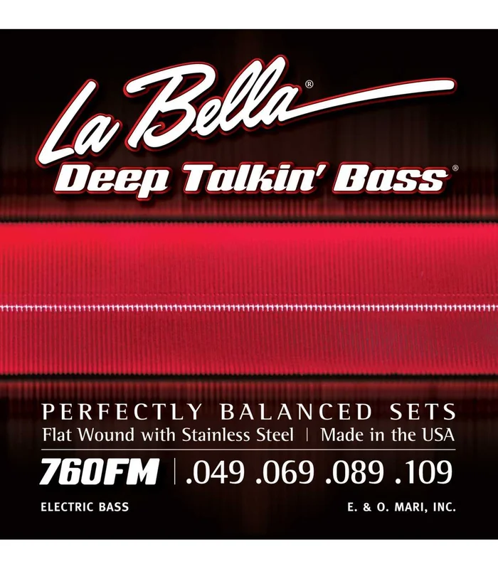 Jeu de Cordes pour Basse Electrique LA BELLA DEEP TALKIN FL 49-109