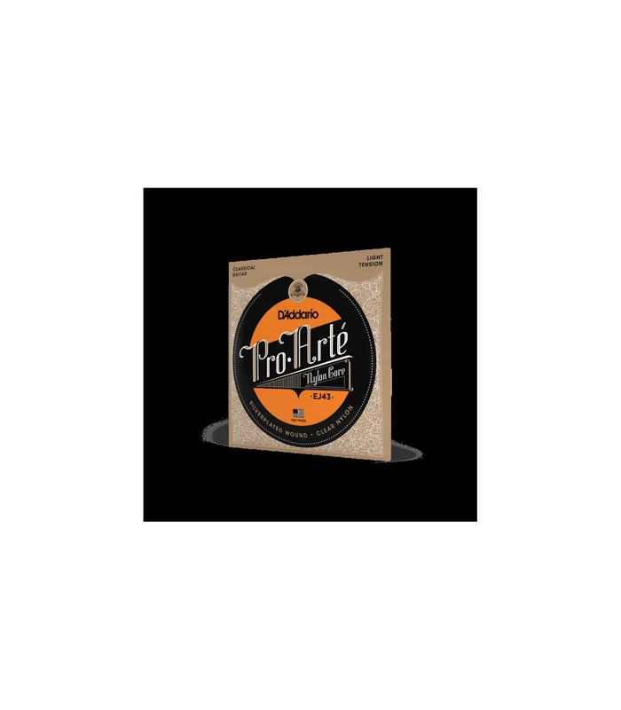 Jeu de Cordes pour Guitare Classique D&rsquo;Addario EJ43 Pro-Arté Nylon, Light Tension