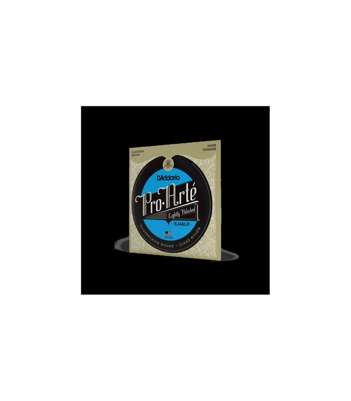 Jeu de Cordes pour Guitare Classique D&rsquo;Addario EJ46LP Pro-Arté Lightly Polished Composite, Hard Tension