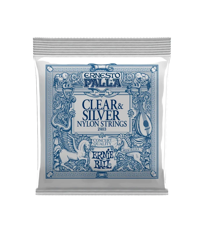 Jeu de Cordes pour Guitare Classique Ernie Ball 2403 Nylon clair – métal argenté