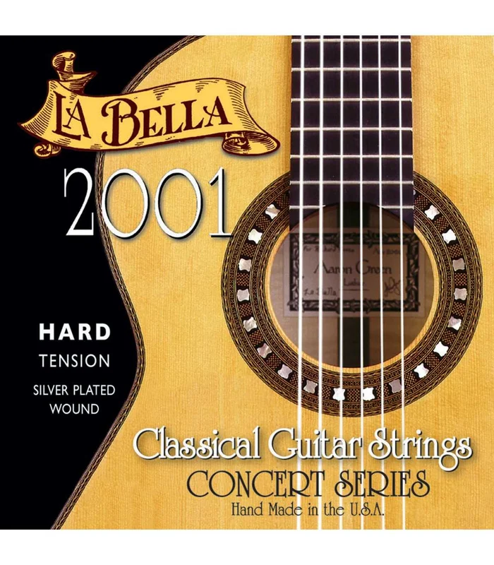 Jeu de Cordes pour Guitare Classique LA BELLA 2001 HARD