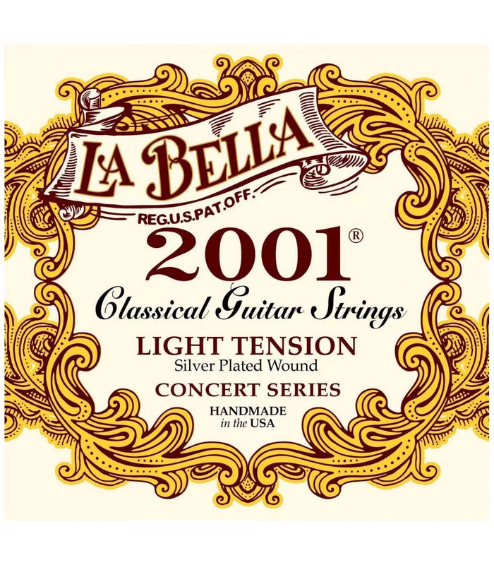 Jeu de Cordes pour Guitare Classique LA BELLA 2001 LIGHT