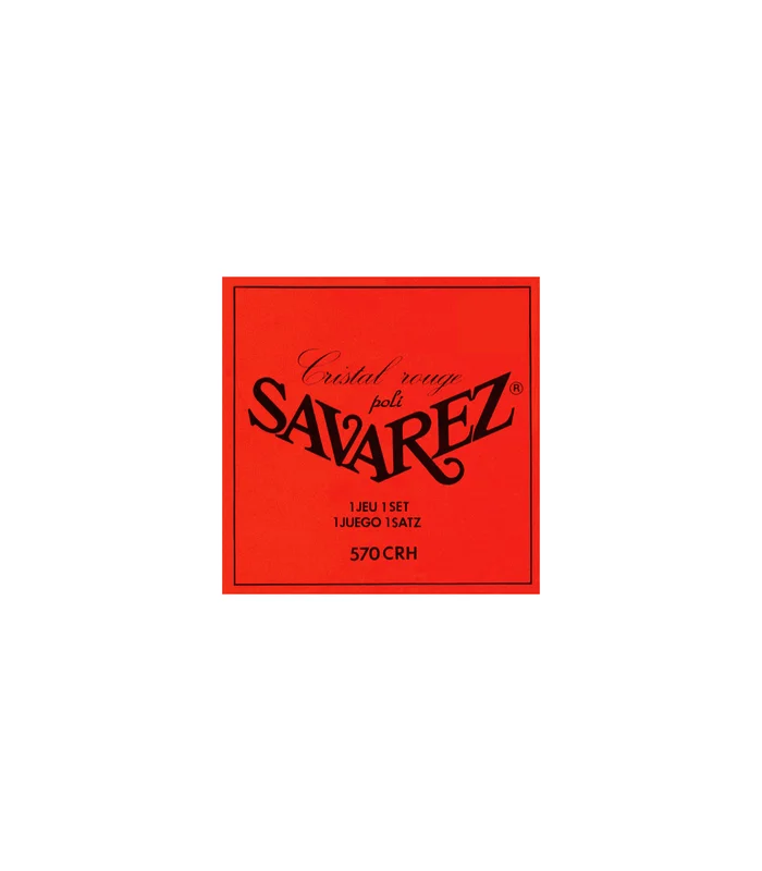 Jeu de Cordes pour Guitare Classique SAVAREZ 510CRH – Rouge Tirant Normal – Basses Polies