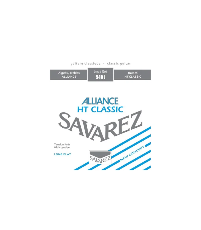 Jeu de Cordes pour Guitare Classique SAVAREZ 540J – Bleu Tirant Fort