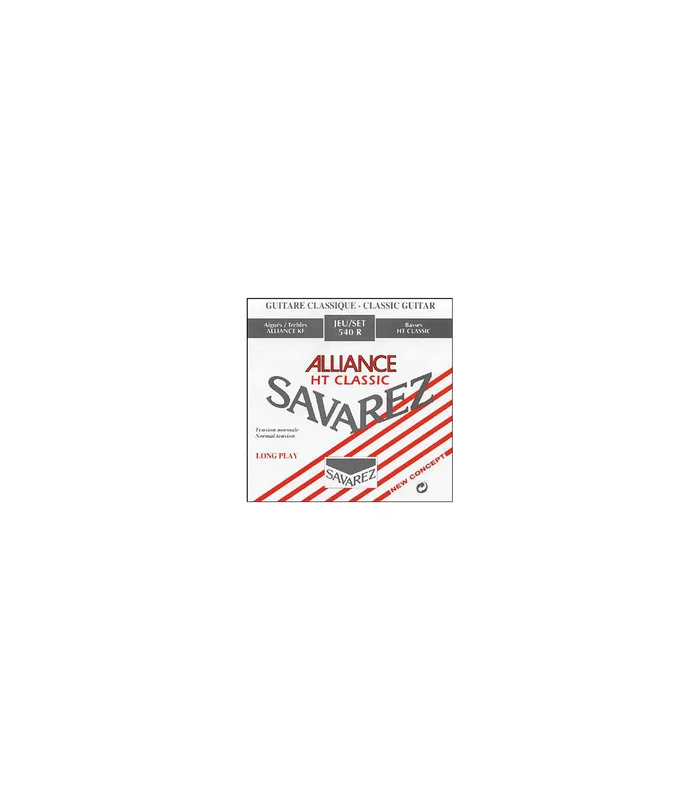 Jeu de Cordes pour Guitare Classique SAVAREZ 540R – Rouge Tirant Normal