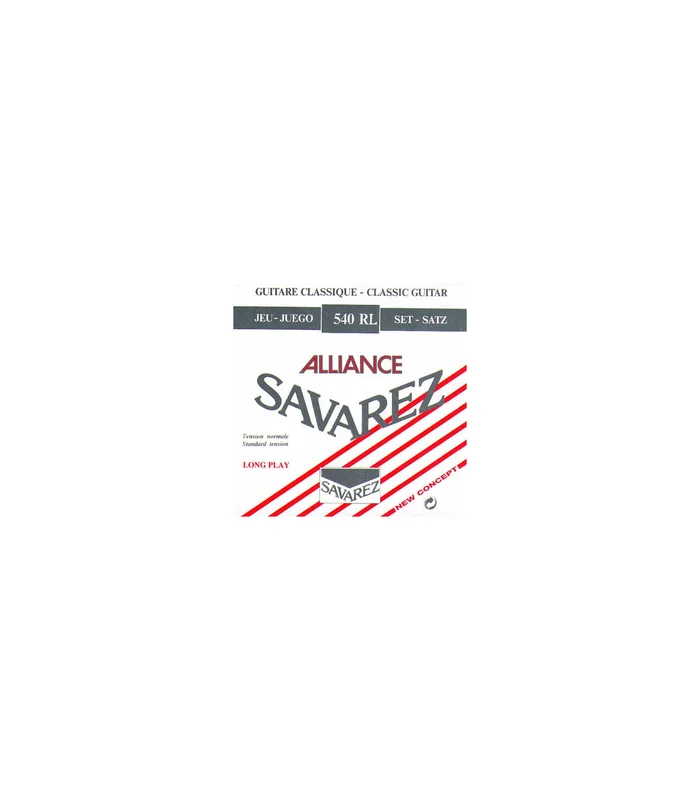 Jeu de Cordes pour Guitare Classique SAVAREZ 540RL – Longue Rouge Tirant Normal