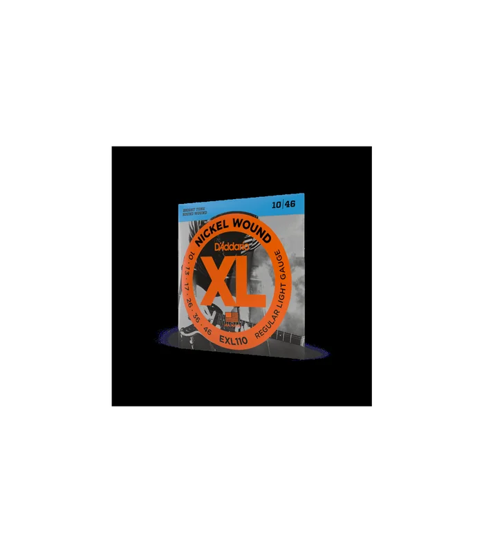 Jeu de Cordes pour Guitare Electrique D&rsquo;Addario EXL110 Nickel Wound, Regular Light, 10-46