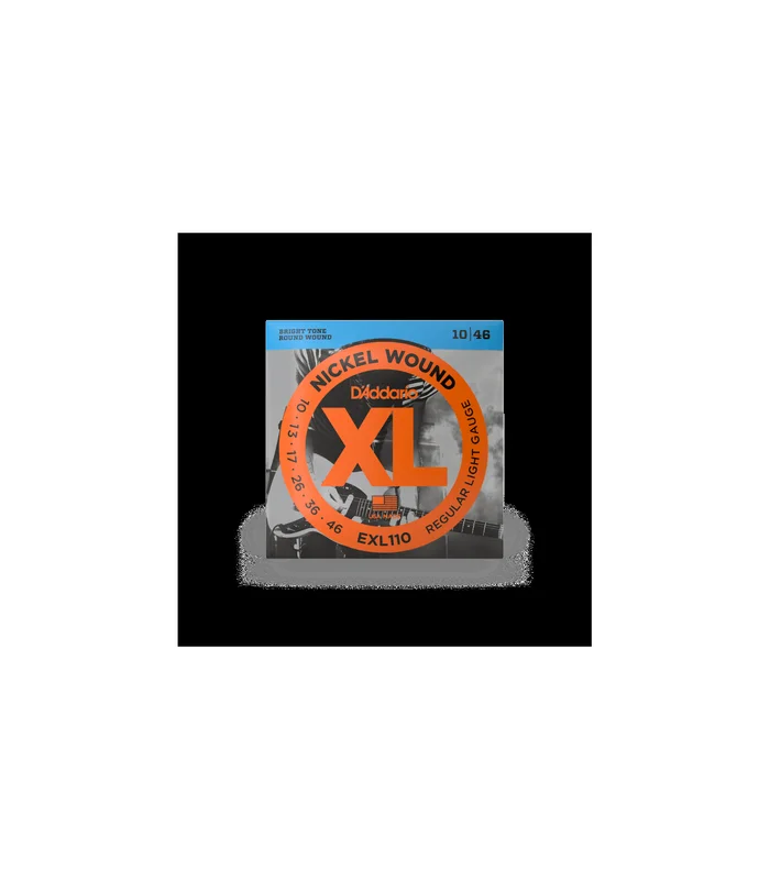 Jeu de Cordes pour Guitare Electrique D’Addario EXL110 Nickel Wound, Regular Light, 10-46 – Image 2
