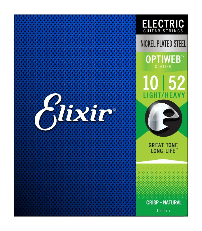 Jeu de Cordes pour Guitare Electrique ELIXIR 19077 Light/Heavy 10-13-17-32-42-52 – Image 2
