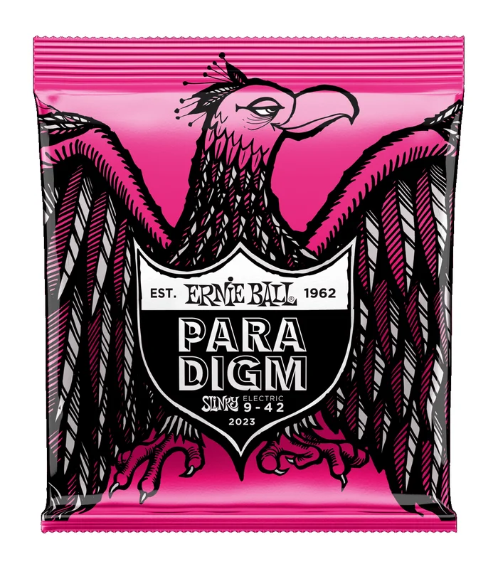 Jeu de Cordes pour Guitare Electrique Ernie Ball 2023 Super slinky 09-11-16-24w-32-42