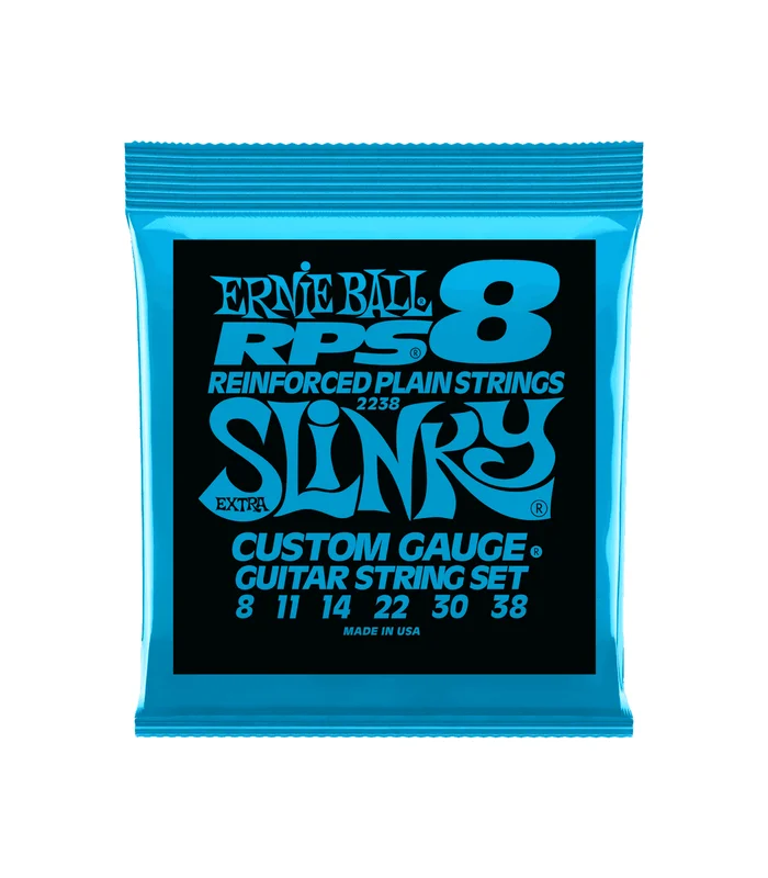 Jeu de Cordes pour Guitare Electrique Ernie Ball 2238 Extra slinky 08-11-14-22w-30-38