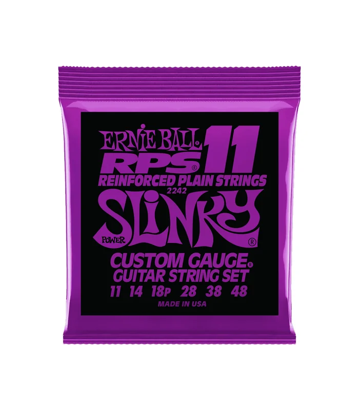 Jeu de Cordes pour Guitare Electrique Ernie Ball 2242 Power slinky 11-14-18p-28-38-48
