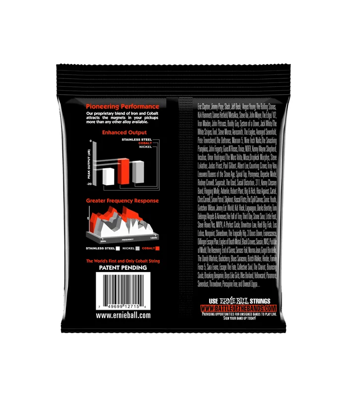 Jeu de Cordes pour Guitare Electrique Ernie Ball 2715 Skinny top heavy bottom 10-13-17-30-42-52 – Image 2