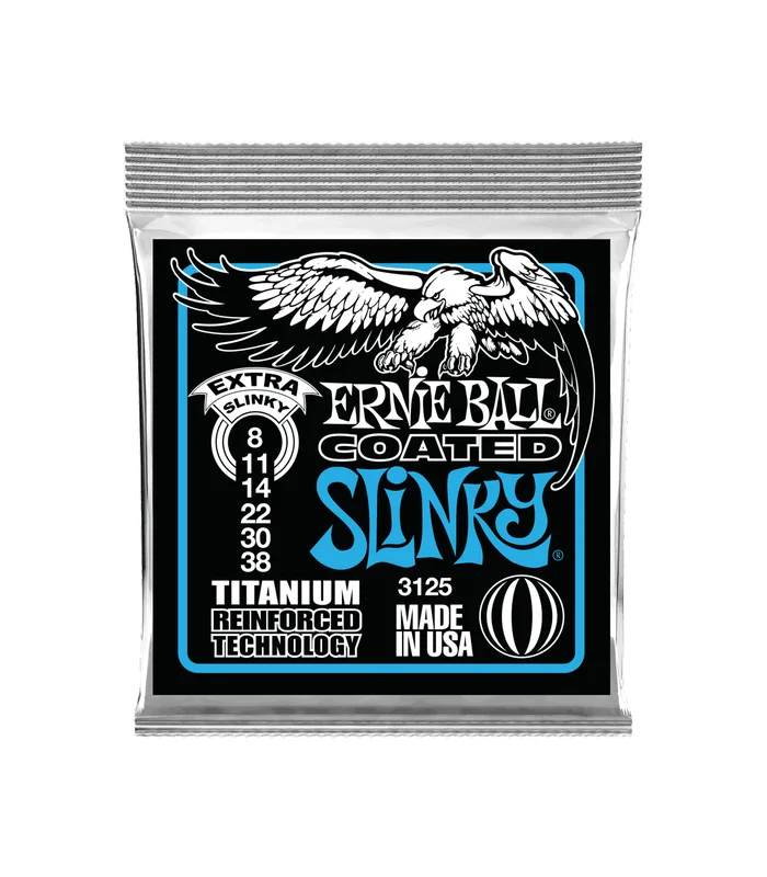 Jeu de Cordes pour Guitare Electrique Ernie Ball 3125 Extra slinky 08-11-14-22w-30-38