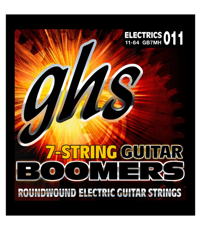Jeu de Cordes pour Guitare Electrique GHS GB7MH – Medium/Heavy /7c 11-14-18-28-38-48-64