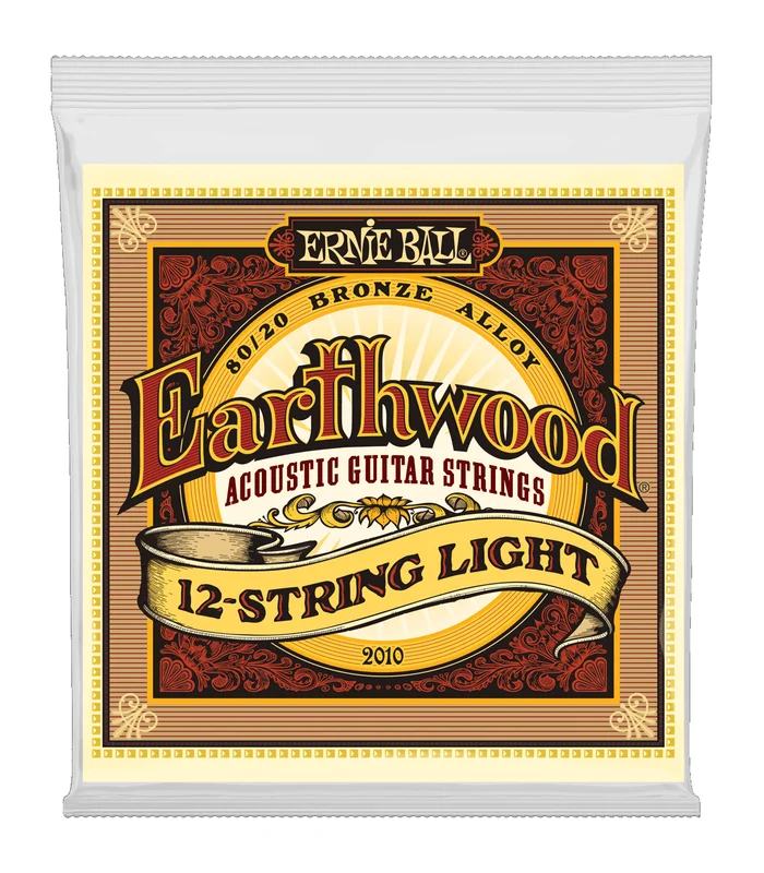 Jeu de Cordes pour Guitare Folk Ernie Ball 2010 Light 12 cordes 09-46