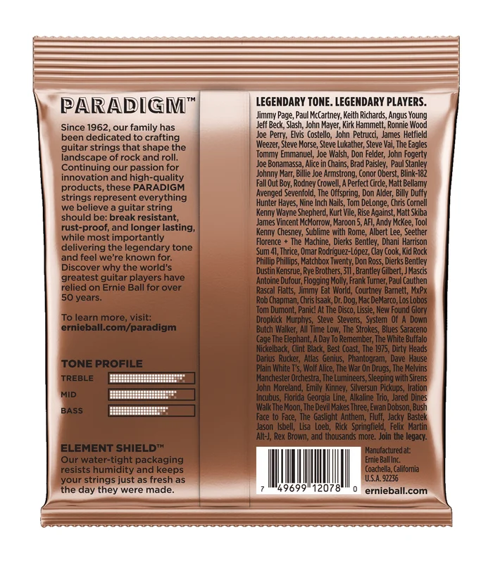 Jeu de Cordes pour Guitare Folk Ernie Ball 2078 Light 11-15-22w-30-42-52 – Image 2