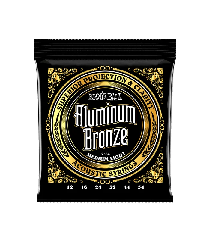 Jeu de Cordes pour Guitare Folk Ernie Ball 2566 Medium light 12-16-24-32-44-54