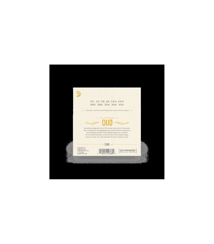 Jeu de Cordes pour Oud D’Addario EJ95 Oud/11-String Set – Image 3