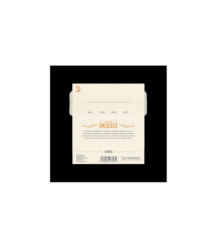 Jeu de Cordes pour Ukulélé D’Addario EJ88UB Nyltech Ukulele, Bass – Image 4
