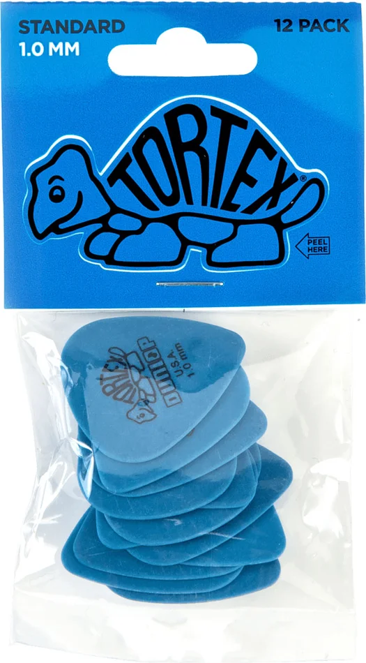 Jim Dunlop 418P100 Pack 12 Tortex Standard 1 MM