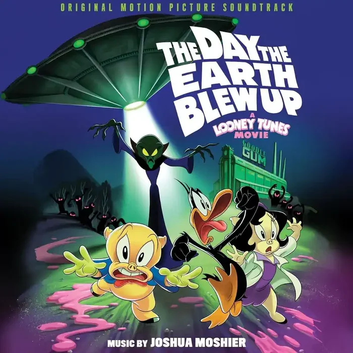 Joshua Moshier – The Day the Earth Blew Up a Looney Tunes Movie (Glow in the Dark Bubblegum Splatter Coloured) (Limited Edition) (LP)