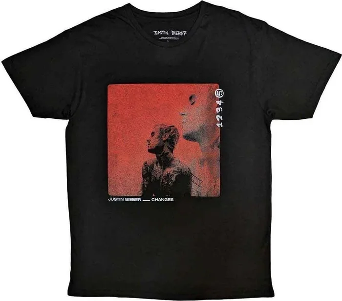 Justin Bieber T-shirt Changes Unisex Black 2XL
