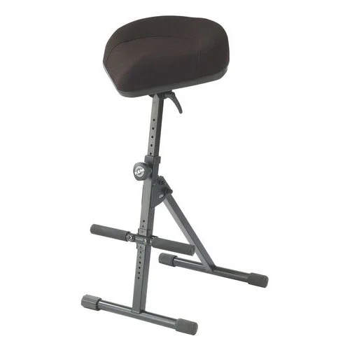 K&M Tabouret Pneumatic Noir Fabric