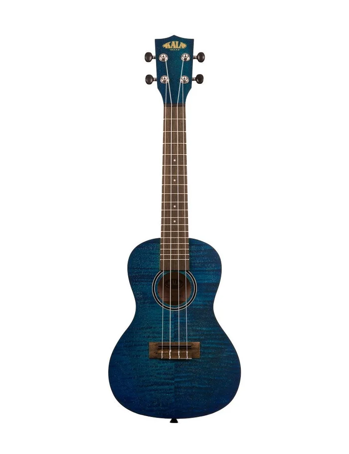 Kala KA-CEMB-BAG blue Exotic Mahogany ukulele concert + housse