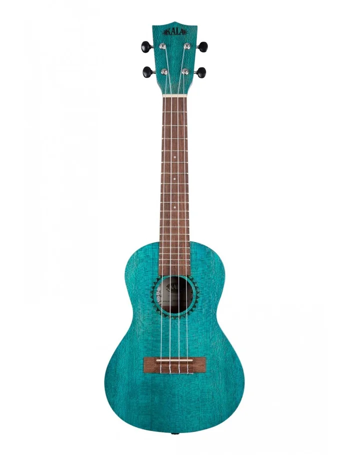 Kala KA-MRT-BLU-C blue stained meranti ukulele concert