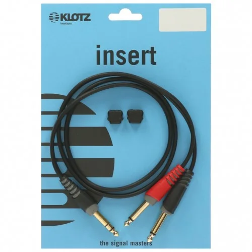 KLOTZ AY1-0300 CÂBLE INSERT JACK SYM/2 JACK – 3M
