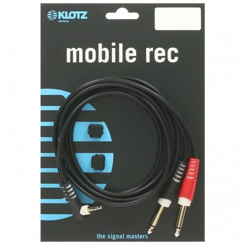 KLOTZ AY5A-0300 CÂBLE MINI-JACK COUDE/2 JACK – 3M