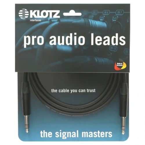KLOTZ B4PP1-1000 CÂBLE AUDIO ANALOGIQUE JACK/JACK SYMETRIQUE – 10M