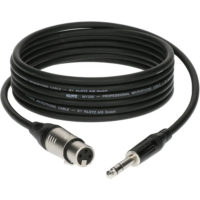 KLOTZ Cable Micro 7,50 M Xlr Femelle – Jack 3P Ecteur Metal,