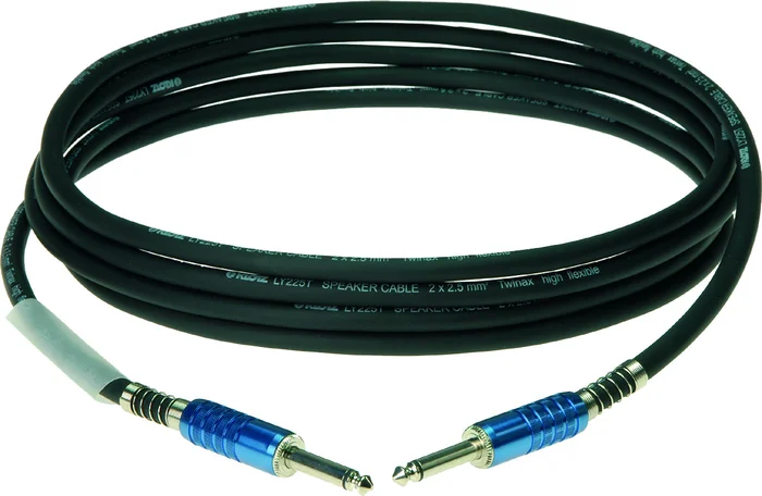 KLOTZ HAUT-parleur Superior 2 X 2,5 Mm Noir 1 M Jack Jack