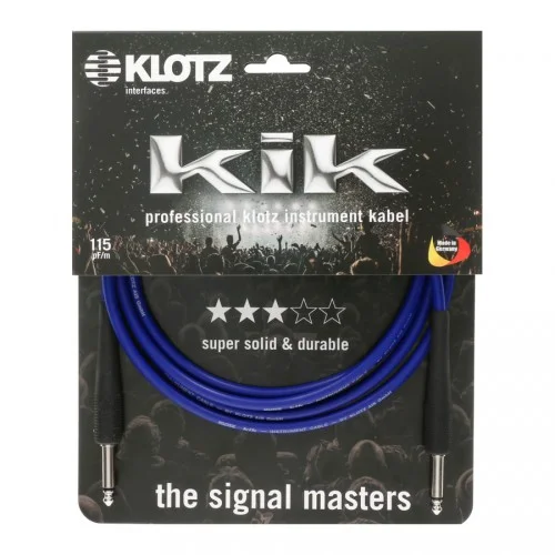 KLOTZ KIK45PP CÂBLE KIK JACK/JACK BLEU – 4.5M