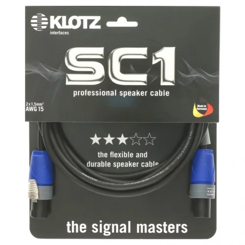 KLOTZ SC1-02SW CÂBLE HP SPEAKON/SPEAKON – 2M