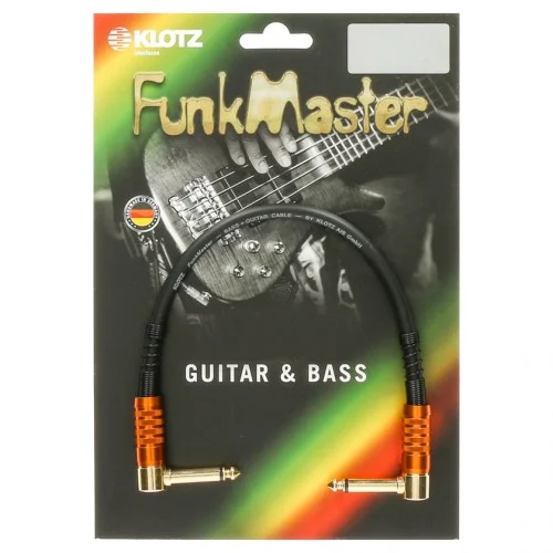 KLOTZ TMRR0030 CÂBLE PATCH FUNKMASTER JACK COUDÉ/JACK COUDÉ- 30CM