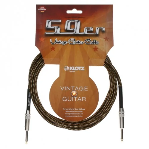 KLOTZ VIN-0450 CÂBLE VINTAGE 59 JACK/JACK – 4.5M